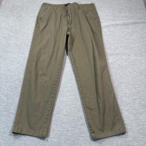 Lost Pants Men 34 Green Casual Relaxed Fit Chino Skater Surf Skate Style